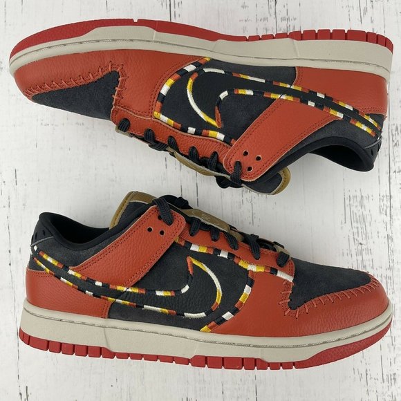 Nike Dunk Low Size 9.5 Mens N7‎ Lauren Schad Chicago Red White Black Womens 11